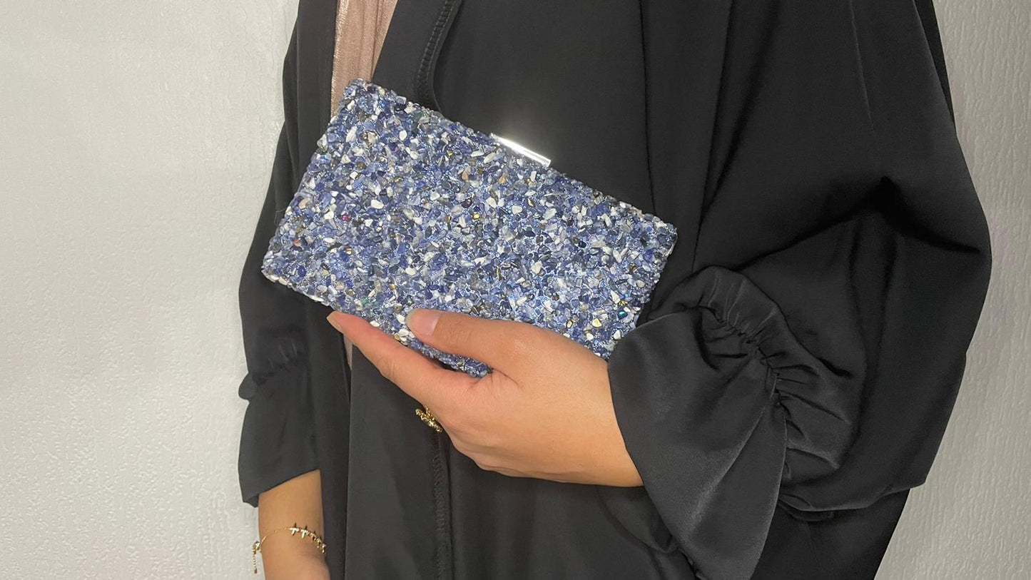 Pochette à strass