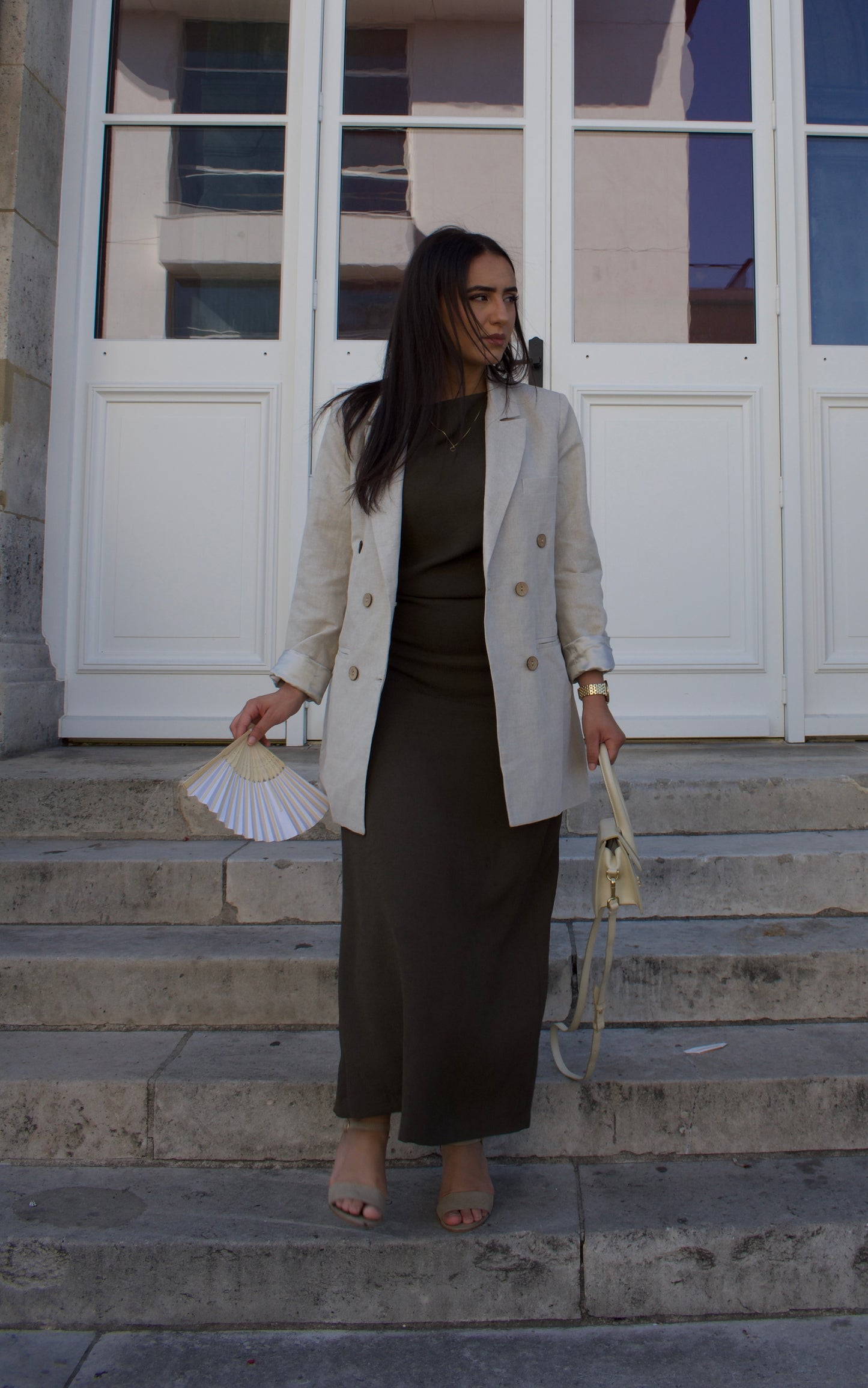 Blazer Beige Lin